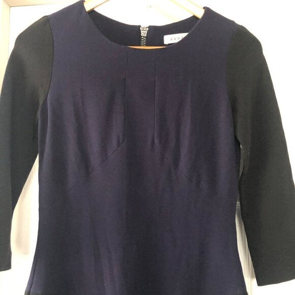 Sandro Black Navy Bodycon Dress - Picture 3 of 8